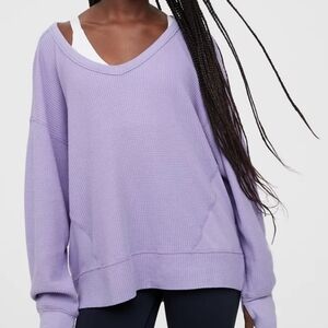 OFFLINE By Aerie Wow! Waffle Oversized T-Shirt Sz M